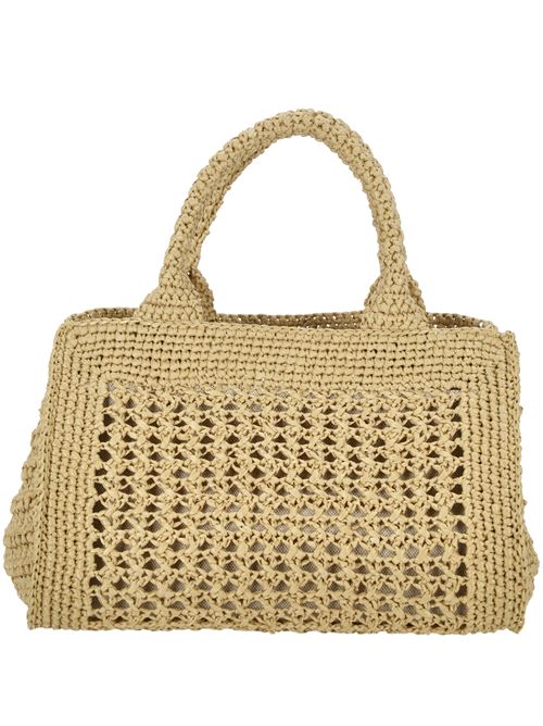 Borsa donna crochet color naturale Miu Miu | 5BA219V-OOO2DO1F0A5T